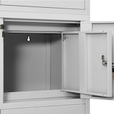thumbnail of vidaXL Büroschrank Hellgrau 90x40x180 cm Stahl
