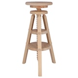thumbnail of Aranaz Taburete giratorio pino alto sin barniz