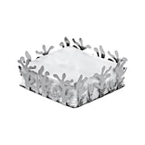 thumbnail of alessi serviettenhalter esI18 mediterranean aus verchromtem stahl, höhe 8 cm, breite 20 cm, tiefe 20 cm