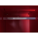 thumbnail of Armadietto HWC-P63, cassetta di sicurezza Armadietto Armadietto portabiti Binario, 90x38x45cm acciaio ~ rosso