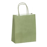 thumbnail of AMANDE GROEN draagtas met gedraaide handvatten 35 + 14 x 40 cm per 250 - Gimex