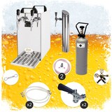 thumbnail of Zapfanlage, Bierzapfanlage - Kontakt 40 2-leitig Trockenkühler, Durchlaufkühler 50 L/h, inkl. Schanksäule, Zapfkopf:5 Liter Adapter,Zapfkopf 2:ohne
