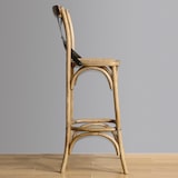 thumbnail of Bolero houten barkruk met gekruiste rugleuning naturel