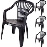 thumbnail of Gartenmöbel-Set Bistromöbel Outdoor Möbelset Sitzgruppe Tisch Stuhl Stapelstuhl 5tlg.