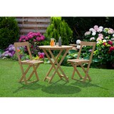 thumbnail of Sitzgruppe, zwei Stühle mit Tisch aus Buche, für Balkon, Garten und Party V-10-213