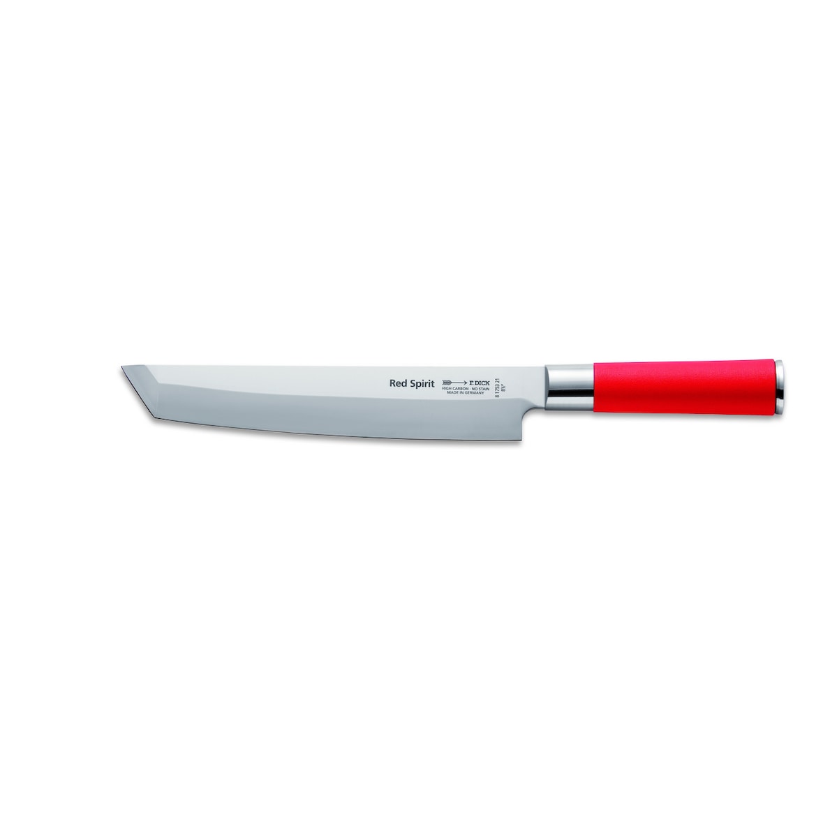 F. Dick Universele mes Tanto Red Spirit, staal, 21 cm, rood