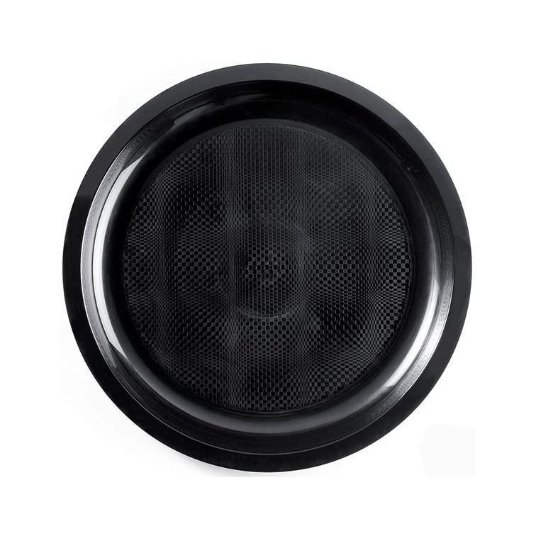 MONOUSO - Wiederverwendbare Robuste Teller Rund Schwarz "Round" Ø29cm (25 Stück)