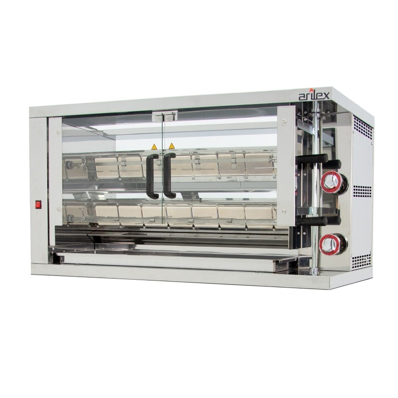 Asador vertical a gas de 2 espadas 2ASG de Arilex