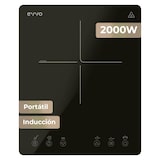 thumbnail of Placa de Inducción Portátil EVVO V26 Trip, 2000W, Control táctil, Ajuste de potencia y temperatura, Temporizador
