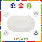 thumbnail of DayBays 12000 Stk. Pommesschale KUOB 10,5x17,5x3 cm weiß ohne Beschichtung