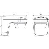 thumbnail of Theben Bewegungsmelder theLuxa S180 WH 1010505