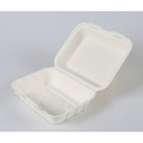 thumbnail of RyanPack Bagasse rechteckige Menübox  – Zuckerrohr – 190×151×72 mm – 50 Stück