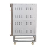 thumbnail of Romux® Doppelkammer Elektrisch Pizzaöfen für 8+8 Pizzen mit 32 cm mit Schamottsteinboden und Präzisem Thermostat | Max. Temperatur 400 °C - 13200W