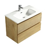 thumbnail of Alpenberger Waschtisch mit Unterschrank Badmöbel 80 cm Breit | Gäste WC Badezimmermöbel mit LED-Spiegel | Waschbecken mit Waschbeckenunterschrank Bad