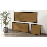 thumbnail of ALLboards Tableau en liège 100×40 cm cadre en bois laqué NOIR