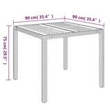 thumbnail of Helloshop26 - Juego de comedor de jardín de 3 piezas con cojines negro 02_0014137