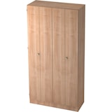 thumbnail of bümö office Aktenschrank mit Falttüren, Büroschrank 100cm breit in Nussbaum - Ordnerschrank 5OH groß, Falttürenschrank für Akten, Ordner & Co. - Büro