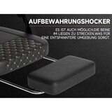 thumbnail of Gamingstuhl mit Fußstütze Massagefunktion ergonomisch Schwarz 121x63x59 cm mit 90 105 135 Grad Neigung, verstellbarer Kopfstütze
