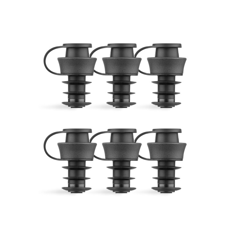 Coravin Pivot stoppers 6 stuks - Zwart