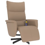 thumbnail of vidaXL Massagesessel mit Fußteil Cappuccino-Braun Kunstleder