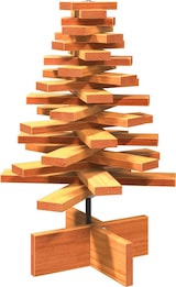 thumbnail of vidaXL Weihnachtsbaum zum Schmücken Wachsbraun 60 cm Massivholz Kiefer