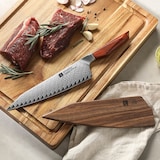 thumbnail of XinZuo - Damascus koksmes 21cm - X03 Xing Series - Mauro Uliassi (3-sterren Michelin chef)