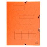 thumbnail of Exacompta 55360E 50x Elastomap met 3 kleppen, glanskarton 355g/m², bedrukte omslag met lijnen, 24x32 cm voor formaat A4, geassorteerde kleuren