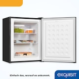 thumbnail of Exquisit Mini Gefrierschrank GB60-150E schwarz | 42 l Nutzinhalt | Klein und kompakt | Türanschlag wechselbar | Gefrieren