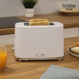 thumbnail of Briebe Elegance Torradeira Ranhura Larga 2 Fatias, 7 Níveis de tostagem, Grelha de Aquecimento, Descongelação, TA1169WHT, Branco