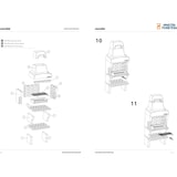 thumbnail of MF - Gartenkamin Palermo Barbacoa für Holz & Kohle (Grau/Terrakotta - 86,5x58x220 cm) REF: M00857 - Für den Außenbereich.