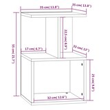 thumbnail of vidaXL Nachttische 2 Stk. Braun Eichen-Optik 35x35x55 cm Holzwerkstoff