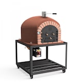 thumbnail of Horno leña Vesuvius 100 negro, (Gas)+Quemador+Base, aislado con 3 mantas ceramicas