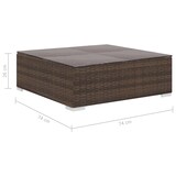 thumbnail of vidaXL 4-tlg. Garten-Lounge-Set mit Auflagen Poly Rattan Braun