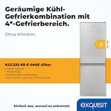 thumbnail of Exquisit Kühl-Gefrierkombination KGC232-60-E-040E silber | 173 l Nutzinhalt | Silber