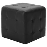 thumbnail of vidaXL Pouf 2 Stk. Schwarz 30x30x30 cm Kunstleder