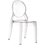 thumbnail of Set di 4 Sedie in Policarbonato Trasparente Cristal Light, Sedie Hotel Casa Ufficio, Design Moderno Elegante, 44 x 45 x 90 cm Trasparente