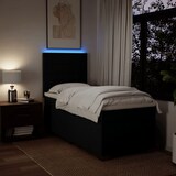 thumbnail of vidaXL Boxspringbett mit Matratze Schwarz 90x200 cm Stoff