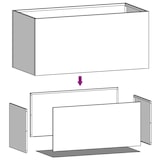 thumbnail of vidaXL Pflanzkübel 62x30x29 cm Cortenstahl