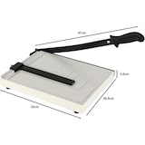 thumbnail of Cortador de Papel A4 Guillotina Profesional para Papelería, Oficina, Estudio, Escuela, Capacidad 12 Hojas con Regla Guía