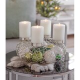 thumbnail of Adventskranz Milano, Edelstahl glänzend vernickelt, Durchmesser 34 cm