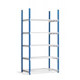 thumbnail of PROREGAL Aktenregal MAXIMUS Doppelseitig HxBxT 200x125x60cm, 6 Ebenen, offener Fachboden, bis zu 156 Dokumentenordnern, Lichtblau/Lichtgrau