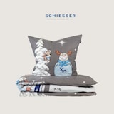 thumbnail of Schiesser Bettwäscheset Kitta - Feinbiber - 2-teilig - 155 x 220 cm - Blau