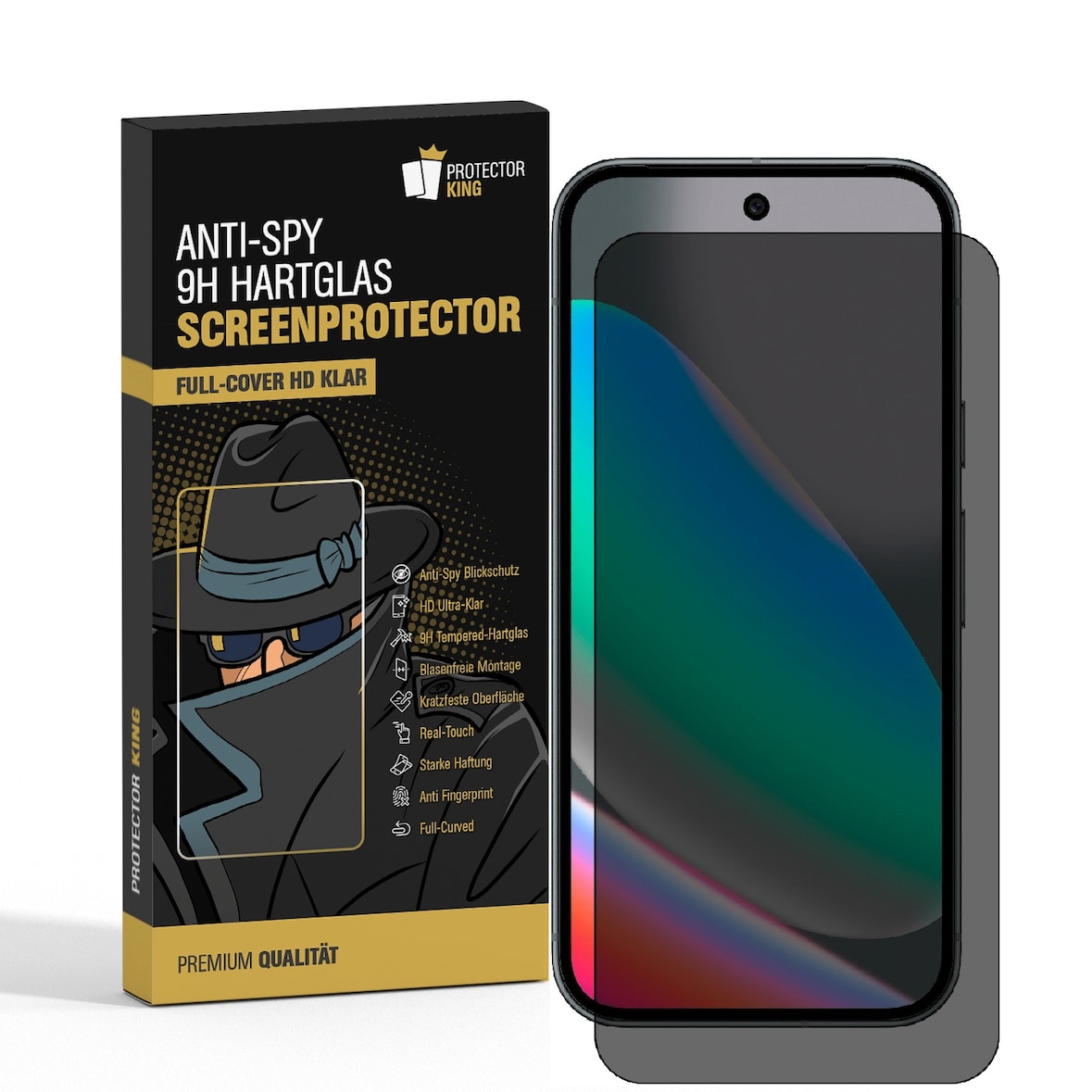 6x Blickschutz 9H Panzerglas für Google Pixel 10 Pro Full-Screen Anti-Spy Privacy Sichtschutz Tempered Glass Displayschutz Screen-Protector