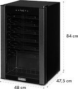 thumbnail of Klarstein Vinomatica 36 Uno Weinkühlschrank 95l Touch-Bedienfeld 85W 4-18 °C Schwarz