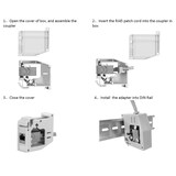 thumbnail of ROLINE Tragschienenadapter für Keystone Module, unbestückt, 180°