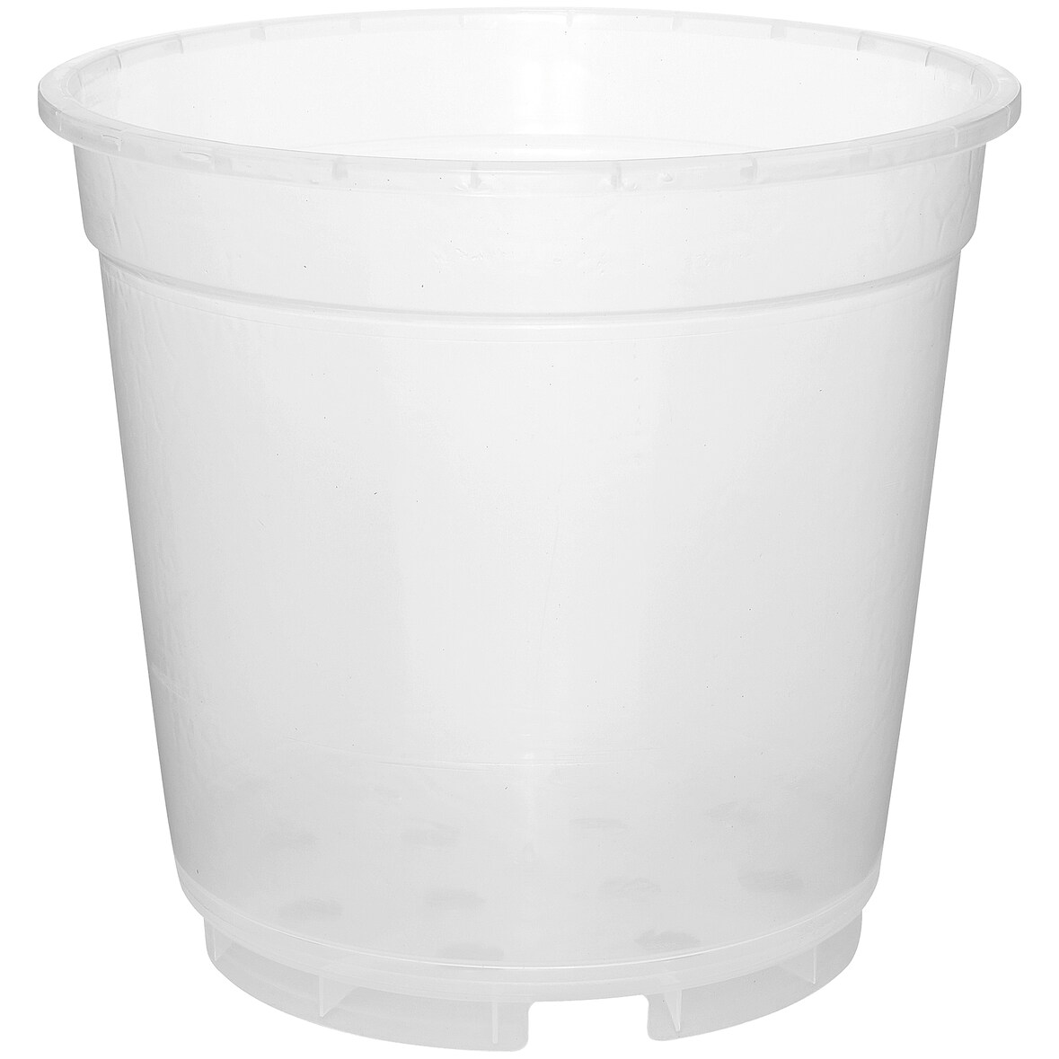Geli Orchideentopf Ø 19 cm transparent klar Kunststoff Kulturtopf XXL 3,5 Liter