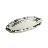 thumbnail of MONOUSO - Bandeja Plastico Luxo Oval Prata 46x30 cm (5 Uds)