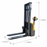 thumbnail of Apilador Eléctrico 1500kg a 3000mm 24V/105Ah