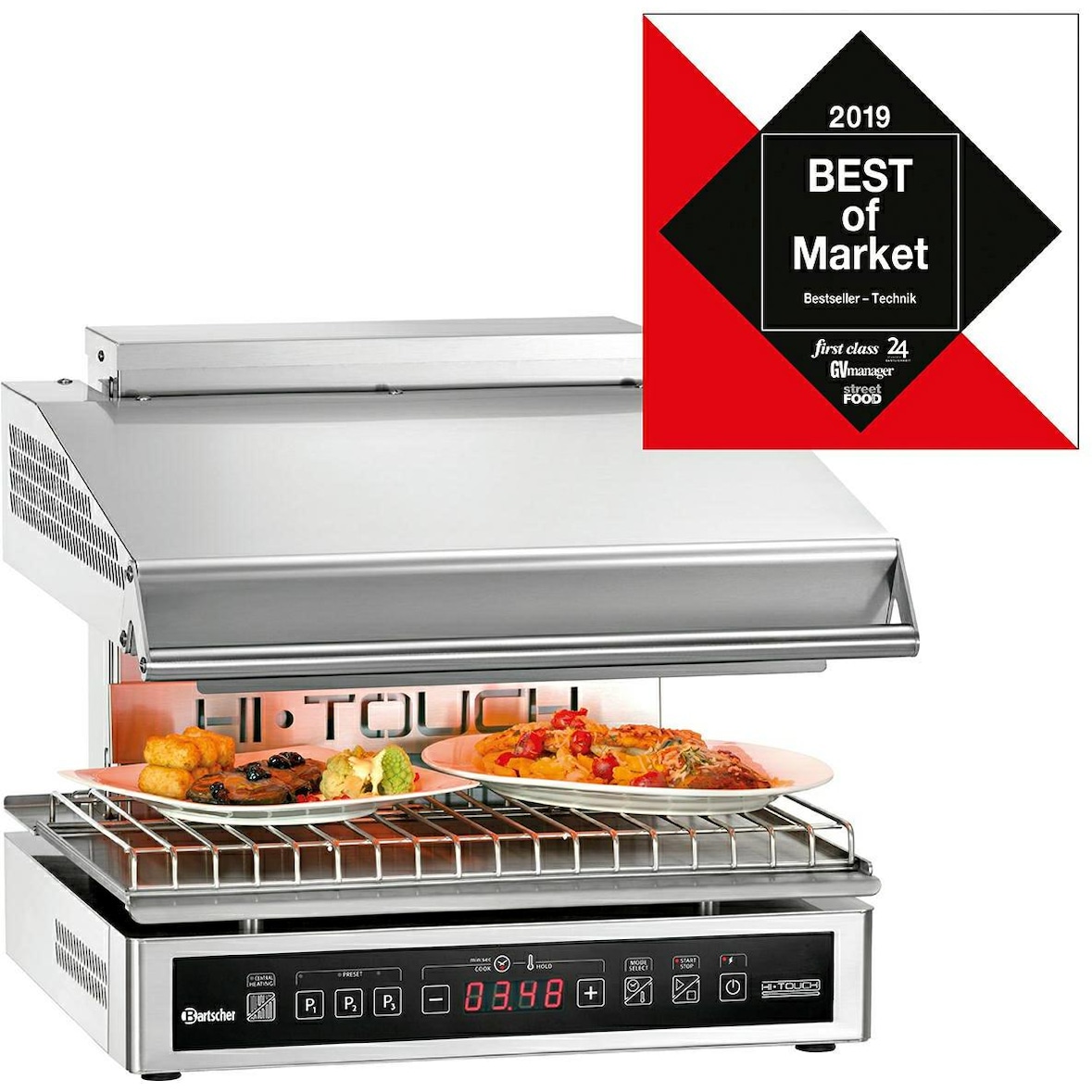 Salamander | Elektrisch | Hi-Light Lift Premium | RVS  | 4.5kW | Infrarood Warmtestraler | 585x600x515(h)mm