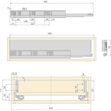 thumbnail of Kit tiroir blanc pour cuisine et salle de bain Vertex Pour module de 45 cm - hauteur de 9.3 cm Emuca